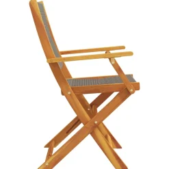 Maison Exclusive Tables Et Chaises De Jardin | - Chaises pliables d'extérieur lot de 8 et coussins bois d'acacia
