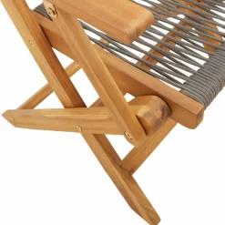 Maison Exclusive Tables Et Chaises De Jardin | - Chaises pliables d'extérieur lot de 8 et coussins bois d'acacia