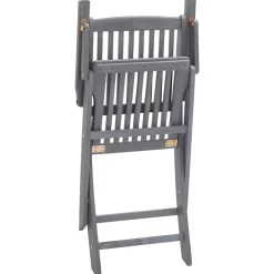 Maison Exclusive Tables Et Chaises De Jardin | - Chaises pliables d'extérieur lot de 2 et coussins bois d'acacia
