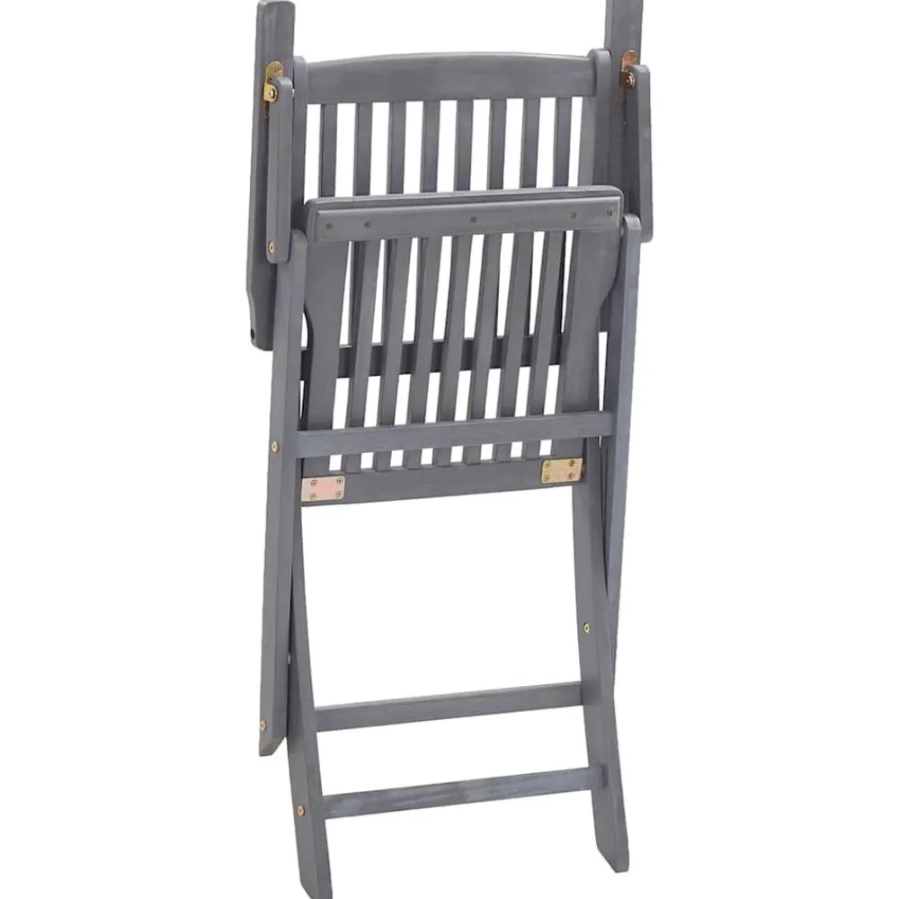 Maison Exclusive Tables Et Chaises De Jardin | - Chaises pliables d'extérieur lot de 2 et coussins bois d'acacia