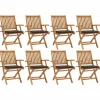 Maison Exclusive Tables Et Chaises De Jardin | - Chaises pliables d'extérieur lot de 2 et coussins bois d'acacia