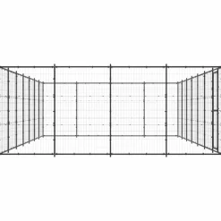 Maison Exclusive Niches, Paniers Et Transports | - Chenil d'extérieur pour chiens acier 33,88 m²