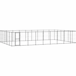 Maison Exclusive - Chenil d'extérieur pour chiens acier 65,34 m² Outlet