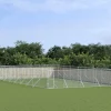 Maison Exclusive Niches, Paniers Et Transports | - Chenil d'extérieur pour chiens argenté 8x16x2 m acier galvanisé