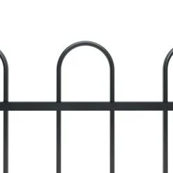 Maison Exclusive - Clôture de jardin avec arceau en acier 537 x 120 cm noir Discount