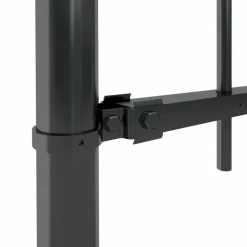 Maison Exclusive - Clôture de jardin avec arceau en acier 537 x 120 cm noir Discount
