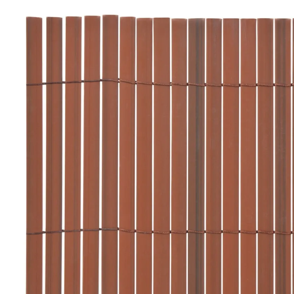 Maison Exclusive - Clôture de jardin double face pvc 90 x 300 cm marron Hot