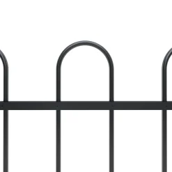 Maison Exclusive - Clôture de jardin avec dessus en cerceau acier 1,8 m noir Discount