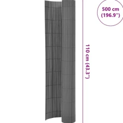 Maison Exclusive Brise-Vues, Bordures Et Dallages | - Clôture de jardin double face pvc 90 x 300 cm jaune