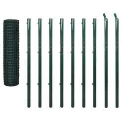 Maison Exclusive - Clôture euro acier 10 x 1,7 m vert Clearance