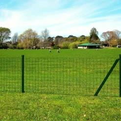 Maison Exclusive Brise-Vues, Bordures Et Dallages | - Clôture euro acier 25 x 1,2 m vert