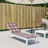 Maison Exclusive - Coussin de chaise de terrasse carreaux rouge (75+105)x50x4 cm Outlet