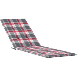 Maison Exclusive - Coussin de chaise de terrasse carreaux rouge (75+105)x50x4 cm Outlet