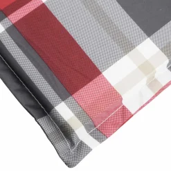 Maison Exclusive - Coussin de chaise de terrasse carreaux rouge (75+105)x50x4 cm Outlet
