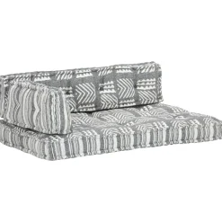Maison Exclusive - Coussin de canapé palette gris tissu patchwork Online