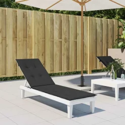 Maison Exclusive Coussins Extérieurs Et Accessoires | - Coussin de chaise de terrasse noir (75+105)x50x4 cm