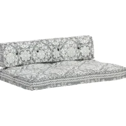 Maison Exclusive - Coussin de canapé palette gris clair tissu patchwork Discount