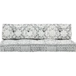 Maison Exclusive - Coussin de canapé palette gris clair tissu patchwork Discount