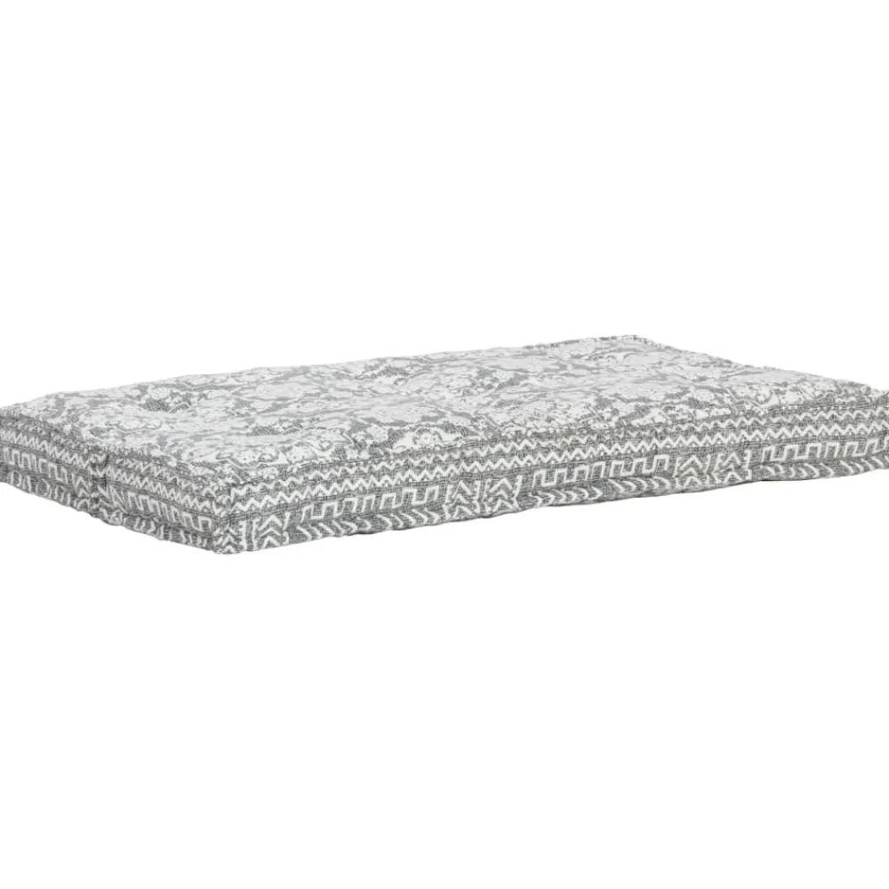 Maison Exclusive - Coussin de canapé palette gris clair tissu patchwork Discount