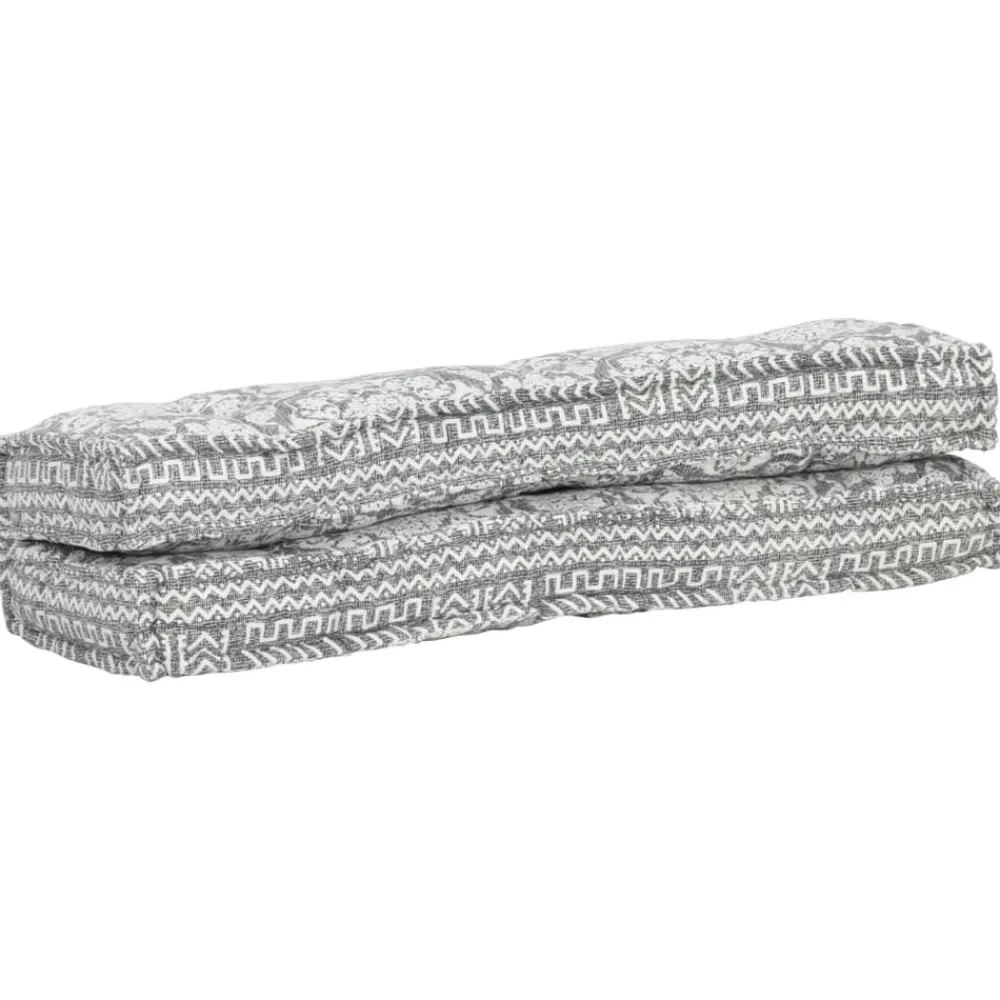 Maison Exclusive - Coussin de canapé palette gris clair tissu patchwork Discount