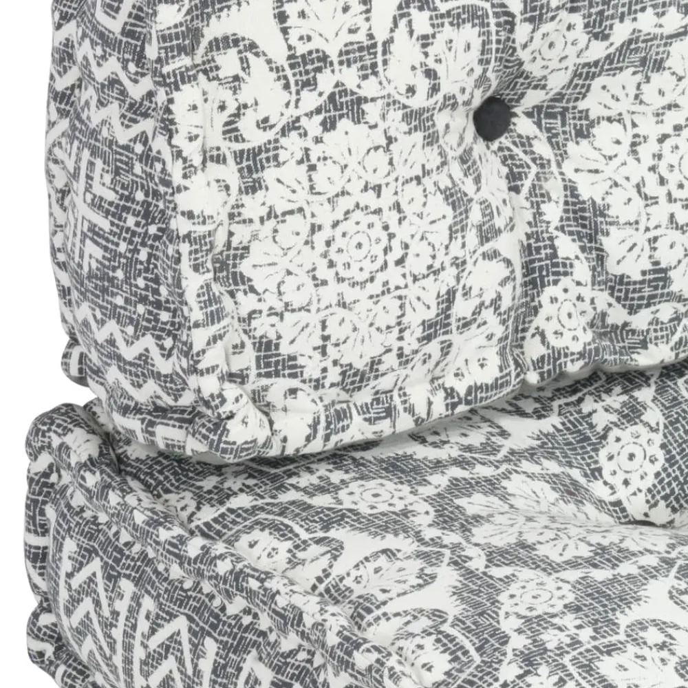 Maison Exclusive - Coussin de canapé palette gris clair tissu patchwork Discount