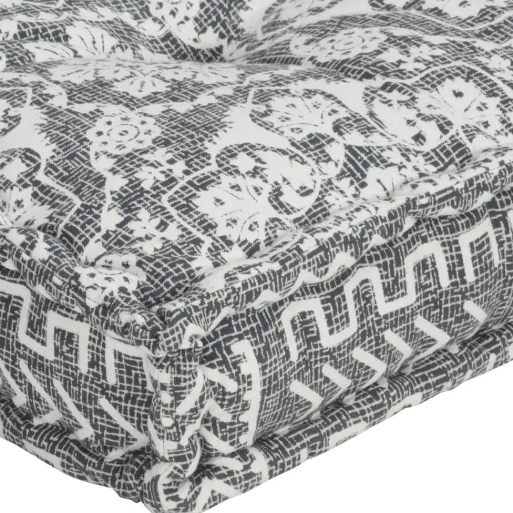 Maison Exclusive - Coussin de canapé palette gris clair tissu patchwork Discount