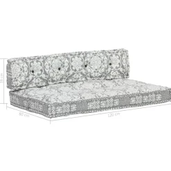 Maison Exclusive - Coussin de canapé palette gris clair tissu patchwork Discount