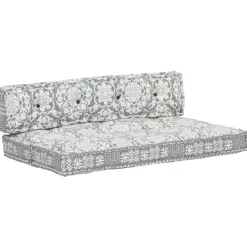 Maison Exclusive - Coussin de canapé palette gris clair tissu patchwork Discount