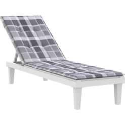 Maison Exclusive Coussins Extérieurs Et Accessoires | - Coussin de chaise longue vert mélangé (75+105) x 50 x 4 cm tissu