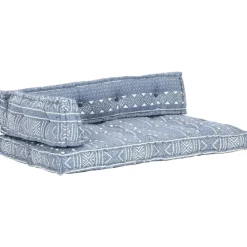 Maison Exclusive Coussins Extérieurs Et Accessoires | - Coussin de canapé palette indigo tissu patchwork