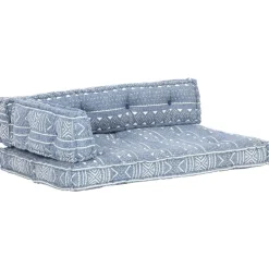 Maison Exclusive Coussins Extérieurs Et Accessoires | - Coussin de canapé palette indigo tissu patchwork