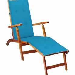 Maison Exclusive - Coussin de chaise de terrasse bleu (75+105)x50x4 cm Best