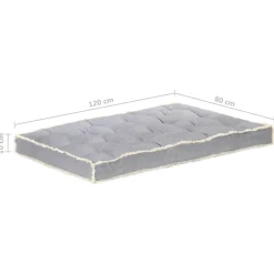 Maison Exclusive - Coussin de canapé palette anthracite 120x80x10 cm Online