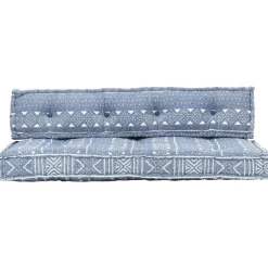 Maison Exclusive - Coussin de canapé palette indigo tissu patchwork Clearance