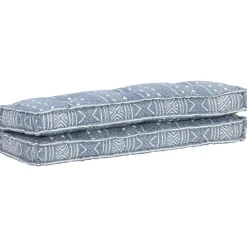 Maison Exclusive - Coussin de canapé palette indigo tissu patchwork Clearance