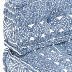 Maison Exclusive - Coussin de canapé palette indigo tissu patchwork Clearance