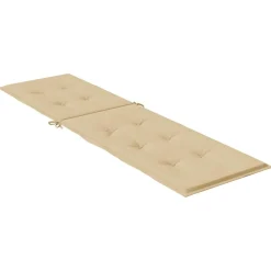 Maison Exclusive Coussins Extérieurs Et Accessoires | - Coussin de chaise longue beige mélangé (75+105) x 50 x 4 cm tissu