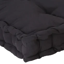 Maison Exclusive - Coussin de plancher de palette coton 120x40x7 cm noir Hot