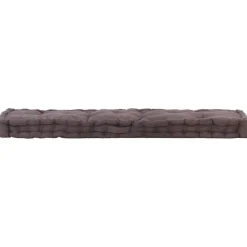 Maison Exclusive Coussins Extérieurs Et Accessoires | - Coussin de plancher de palette coton 120x40x7 cm anthracite