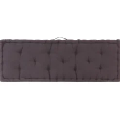 Maison Exclusive Coussins Extérieurs Et Accessoires | - Coussin de plancher de palette coton 120x40x7 cm anthracite