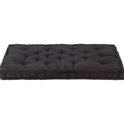 Maison Exclusive - Coussin de plancher de palette coton 120x80x10 cm noir Outlet