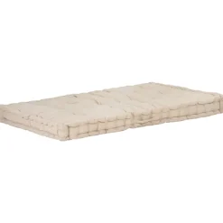 Maison Exclusive - Coussin de plancher de palette coton 120x80x10 cm beige New