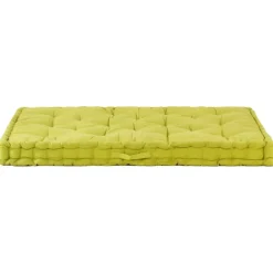 Maison Exclusive Coussins Extérieurs Et Accessoires | - Coussin de plancher de palette coton 120x80x10 cm vert