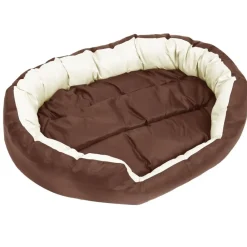 Maison Exclusive - Coussin réversible lavable de chien marron et crème 110x80x23cm Discount