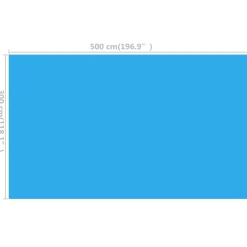 Maison Exclusive Piscines Et Spas | - Couverture de piscine rectangulaire 500x300 cm pe bleu