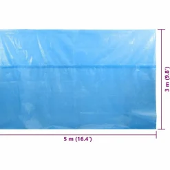 Maison Exclusive Piscines Et Spas | - Couverture de piscine rectangulaire 500x300 cm pe bleu