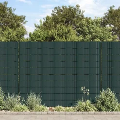 Maison Exclusive Brise-Vues, Bordures Et Dallages | - Écrans d'intimité de jardin 4 pcs pvc 35x0,19 m vert mat
