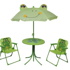 Maison Exclusive - Ensemble de bistro avec parasol pour enfants 3 pcs vert Online
