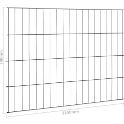 Maison Exclusive - Ensemble de clôture de jardin 115x79 cm vert Discount