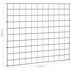 Maison Exclusive Brise-Vues, Bordures Et Dallages | - Ensemble de clôture de jardin 77,5x64 cm vert